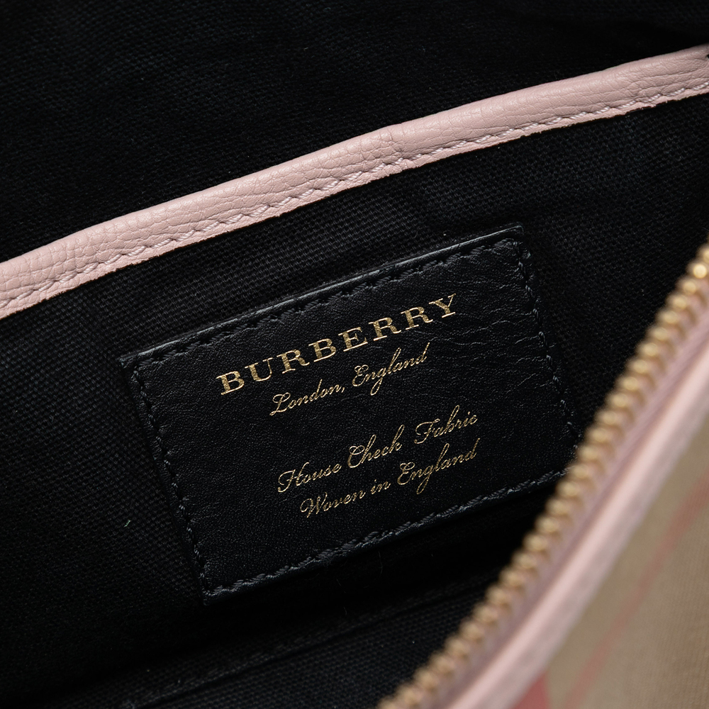 Pre-Loved Burberry House Check Canvas Derby Abingdon Crossbody - Picture 5 of 8